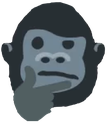 thinking_gorilla emote for Discord