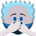 FrostSpeakNoEvil emote for Discord