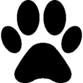 PawPrint_Black emote for Discord