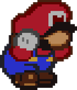 PaperMarioCrouch emote for Discord