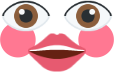 bright_eyes_flushed emote for Discord