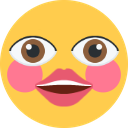 bright_eyes_head_flushed emote for Discord