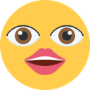 bright_eyes_face emote for Discord