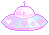 ufo_pink emote for Discord