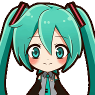 HatsuneMiku_Welcome emote for Discord