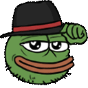 pepe_tipsfedora emote for Discord