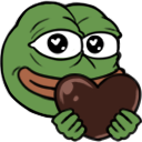 pepe_chocolateheart emote for Discord