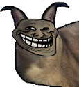 FloppaTrollFace emote for Discord