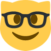 happy_glasses_kitty_cat emote for Discord