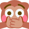 MonkeyFlushedHide emote for Discord