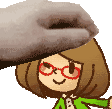 nikkiheadpat emote for Discord