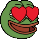 pepe_hearteyes emote for Discord