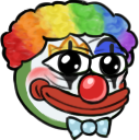pepe_clownmakeup emote for Discord