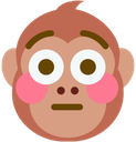 flushed_monke emote for Discord