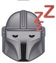 mandosleepy emote for Discord