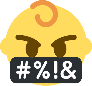 Swearing_baby emote for Discord