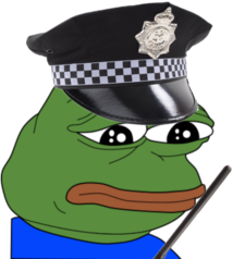 Police_Pepe emote for Discord