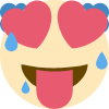 Clown_hearts emote for Discord