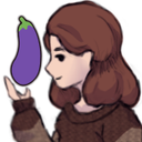 EggplantCubie emote for Discord