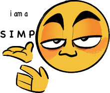 iAmASimp emote for Discord