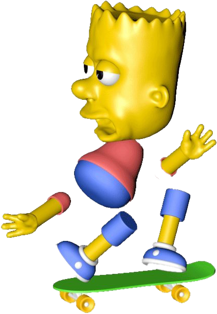Skateboard_simpson emote for Discord
