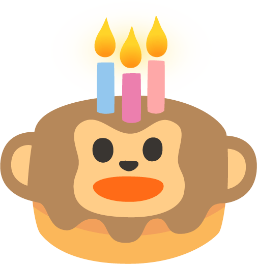Birthday_Cake_Monkey emote for Discord