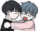 DokyungAndYoojinHug emote for Discord