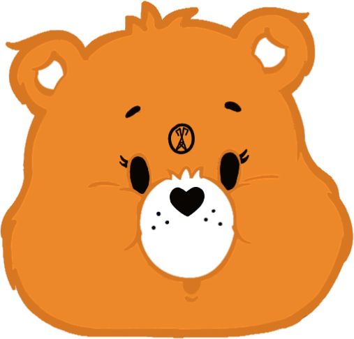 Orange_demon_carebear emote for Discord