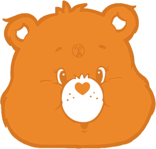 orange_carebear_cute_pentagram emote for Discord