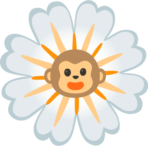 White_Monkey_Flower emote for Discord