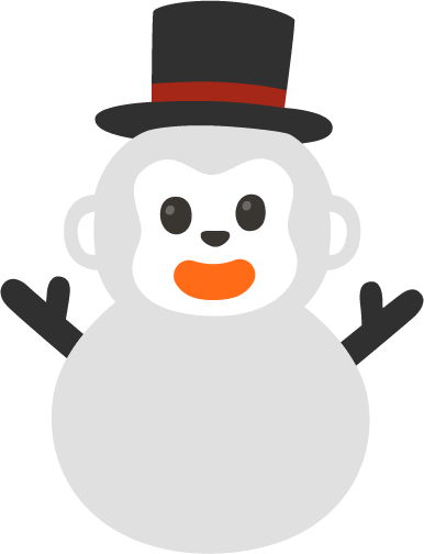 Snowman_Monkey emote for Discord