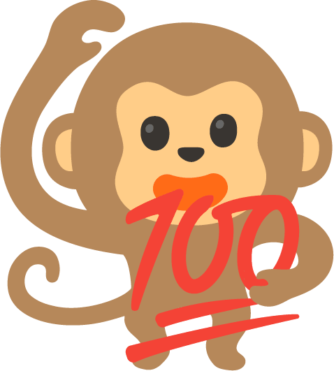 100_Monkey emote for Discord