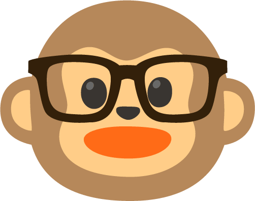 Nerd_Face_Monkey emote for Discord