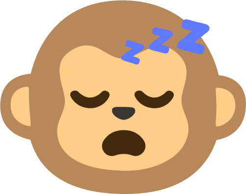 Sleeping_Monkey emote for Discord