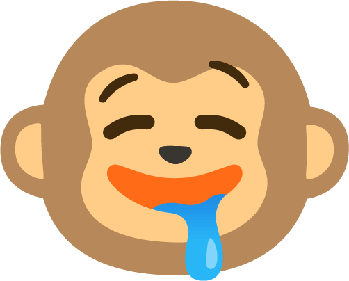 Drooling_Face_Monkey emote for Discord