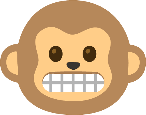 Grimacing_Monkey emote for Discord