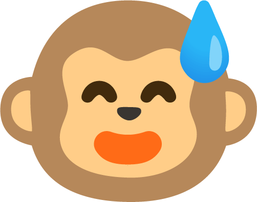 Sweat_Smile_Monkey emote for Discord