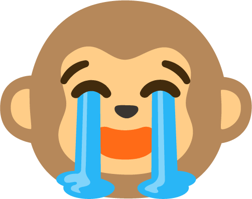 Crying_Laughing_Monkey emote for Discord