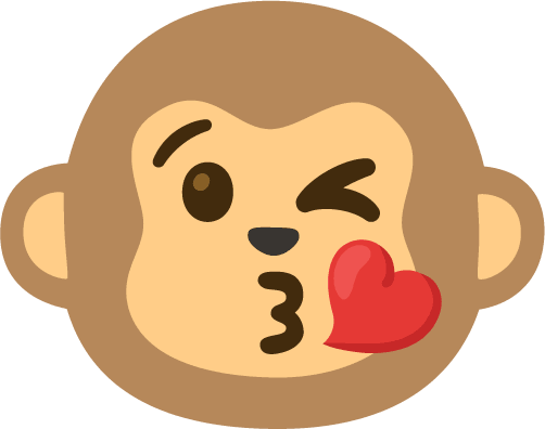 Monkey_Kiss emote for Discord