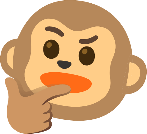 Monkey_Think emote for Discord
