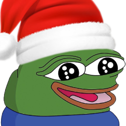 peepoSantaHappy emote for Discord