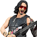 KeanuCyberpunkOnGuitar emote for Discord
