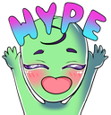 StarAlien_hype emote for Discord