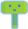 Blue_Green_Mee6_Ban_Hammer emote for Discord