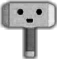 Black_and_White_Mee6_Ban_Hammer emote for Discord