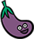 civicdoodleeggplant emote for Discord