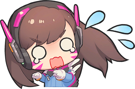 suprised_dva emote for Discord