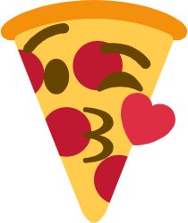 pizza_kissing_heart emote for Discord