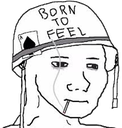 wojak_borntofeel emote for Discord