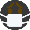 Covid_Mask_Sad emote for Discord
